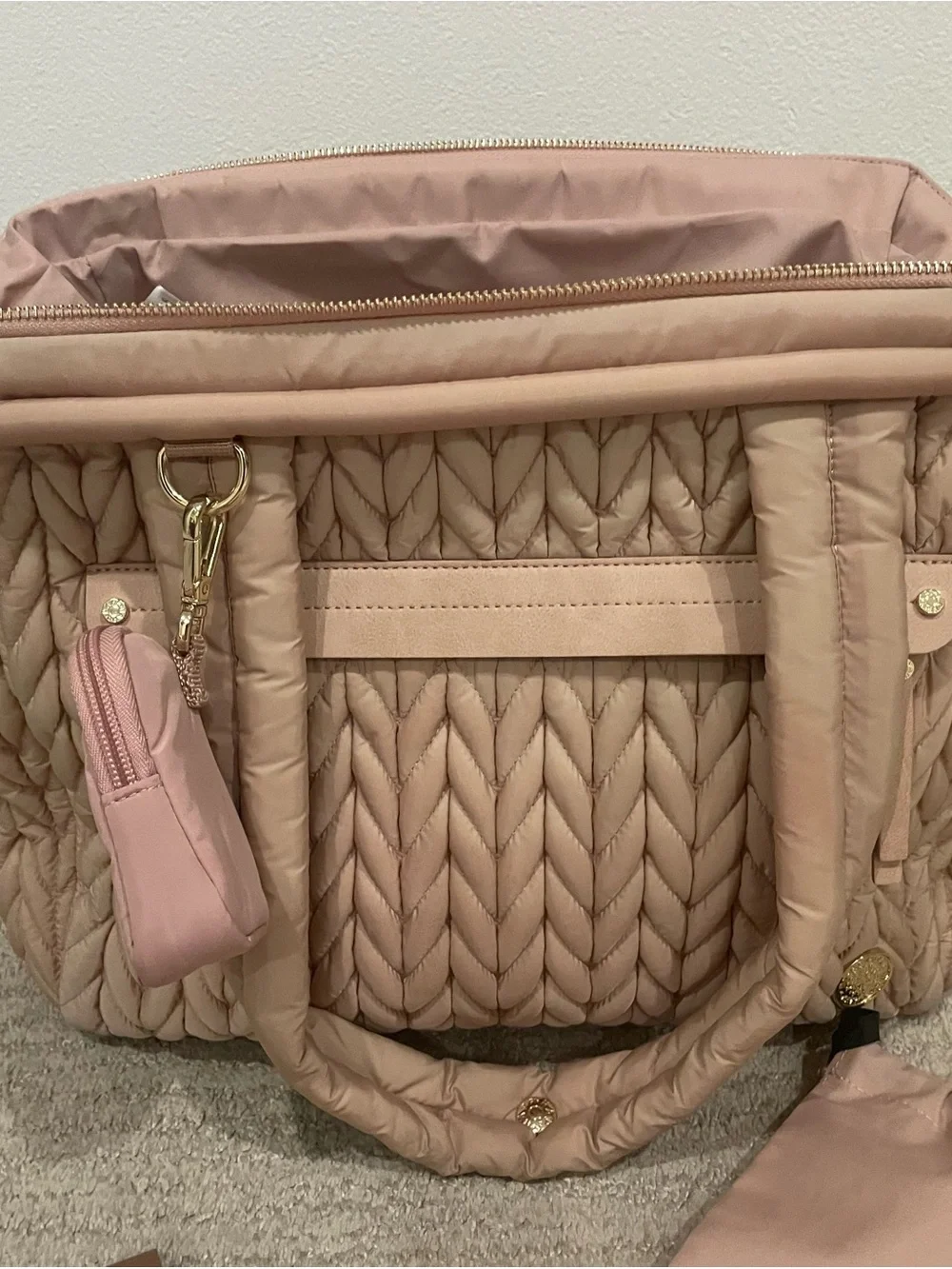 HAPP Paige Carryall Dusty Rose - Diaper Bag